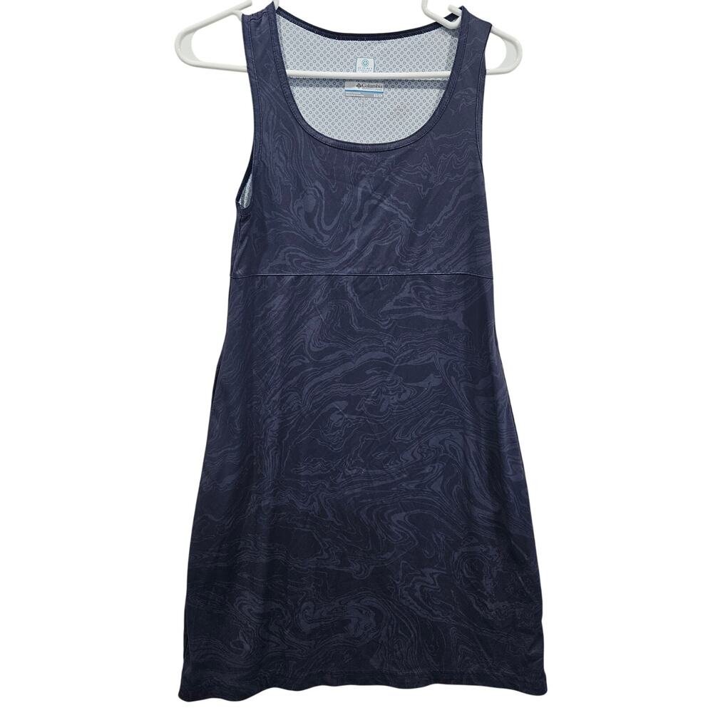 Columbia Omni Freeze Zero Cooling Dress XS Navy Athletic Athleisure